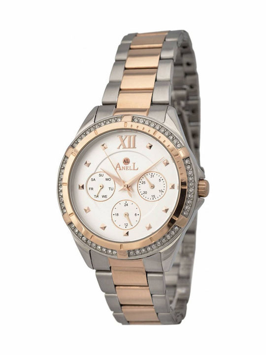 Anell Women's Watch with Silver Metal Bracelet