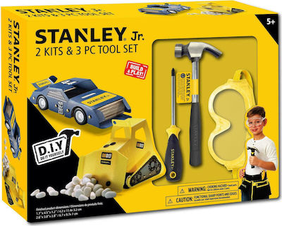 Stanley Jr Toys Joc de construcție din lemn Tool Set pentru copii de 5++ ani