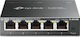 TP-LINK TL-SG105E v5 Unmanaged L2 Switch με 5 Θύρες Gigabit (1Gbps) Ethernet