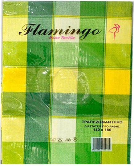 Flamingo Τραπεζομάντηλο Αλέκιαστο Πράσινο 150x180εκ.