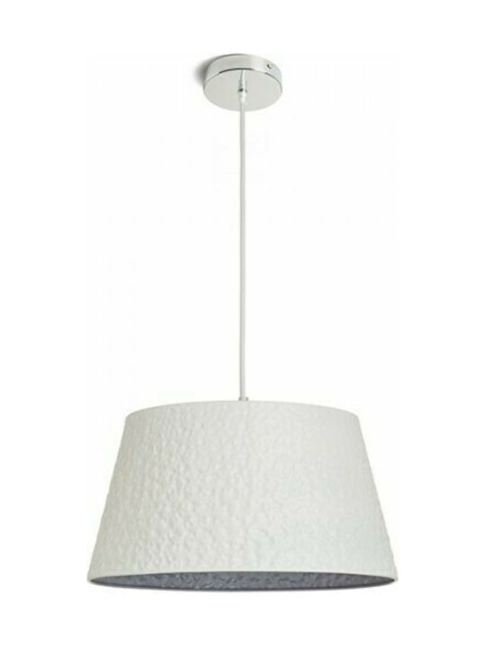 Rendl Light Studio Bucky Pendant Light Suspension for Socket E27 White