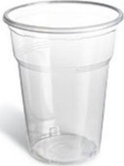 Lux Plast Lux Plast Disposable Cup Plastic Transparent 330ml 50pcs