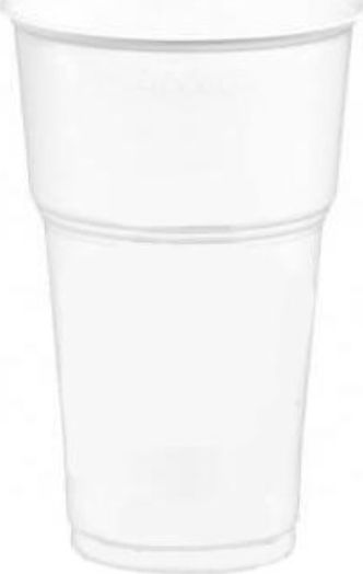 Lux Plast Lux Plast Disposable Cup Plastic White 330ml 50pcs