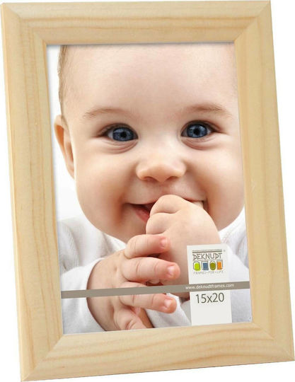 Deknudt S40CH1 Wooden Photo Frame with Beige Frame 6 Pieces