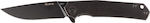 Ruike P801-SB Pocket Knife Black with Blade made of Stainless Steel