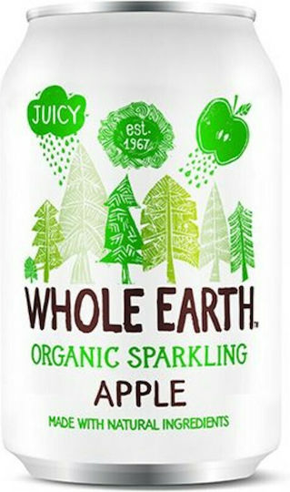 Whole Earth Soft Drink Apple with Carbonation, Sugar-Free, Organic in Box 330ml