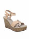 Remake Women's Platforms 9146 Beige