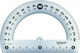 Maped Protractor Plastic Transparent 12cm with Handle Essential Cristal