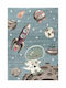Tzikas Carpets 24219-031 Παιδικό Χαλί Μπλε 160x230cm Πάχους 13mm
