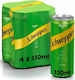 Schweppes Mojito Σόδα Mojito με Ανθρακικό σε Κουτί 4x330ml
