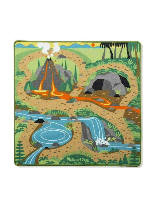 Melissa & Doug Δεινόσαυροι Χαλάκι Δραστηριοτήτων Πράσινο 92x100cm