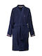 Tommy Hilfiger Legend Μπουρνούζι με Γιακά Navy 360gr/m²