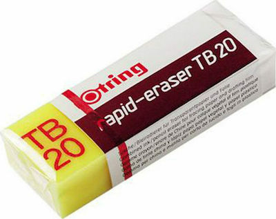 Rotring Eraser for Pencil and Pen TB20 1pcs White