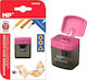 Madrid Papel Plastic Pencil Sharpener Barrel Pink Ροζ