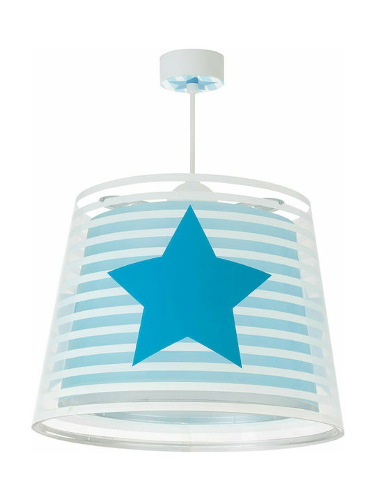 Ango Light Feeling Single Bulb Kids Lighting Pendant of Plastic 23W with Drive Size E27 Blue