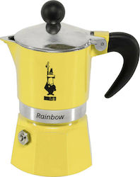 Bialetti Rainbow Cafetieră Pentru Plită Espresso 1 Cană Galbenă
