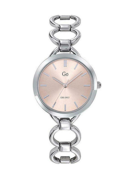 Go Girl Only Girl Only Womens Watch 30mm Battery with Silver Metal Strap Go Girl Only Girl Only Womens Watch 30mm Battery with Silver Metal Strap