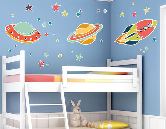 Ango Kids Vinyl Wall Sticker UFO XL 67x47cm 35pcs