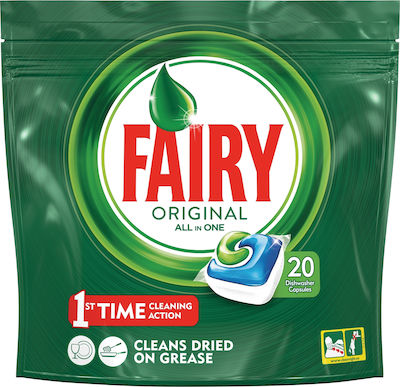 Fairy Original All in One 20 Κάψουλες Πλυντηρίου Πιάτων