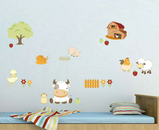 Ango Детска стикерна за стена Стена Baby Farm 125x140бр 20бр