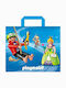 Playmobil Plastic Shopping Bag in Blue color