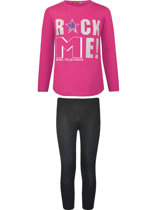 Energiers Kids Set with Fuchsia Leggings 2 Pieces