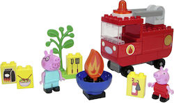 Big Tocuri Playbig Bloxx Peppa Pig Fire Truck pentru 1.5+ ani 40buc