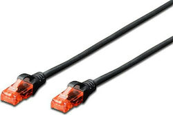 Digitus DK-1617-005/BL U/UTP Cat.6 Καλώδιο Ethernet 0.5m Μαύρο