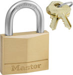 Master Lock 140EURD Steel Padlock Brass with Key 40mm 1pcs