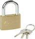 Lampa Standard Steel Padlock Brass with Key 50mm 50mm