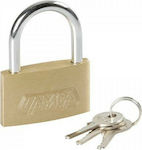 Lampa Basic XL Steel Padlock Brass with Key 50mm 50mm