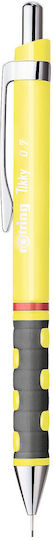 Rotring Tikky Mechanischer Bleistift zum Zeichnen Kunststoff 0.7mm mit Radiergummi Neon Yellow 2007251