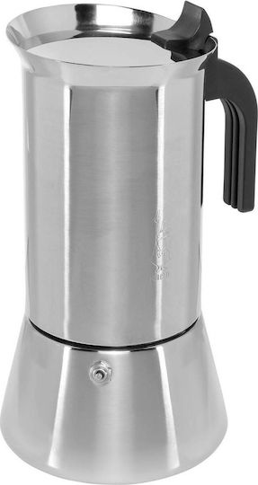 Bialetti New Venus Induction Μπρίκι Espresso 10cups Ασημί