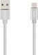 Budi Braided USB 2.0 Cable USB-C male - USB-A Ασημί 1m M8J180T-SLV
