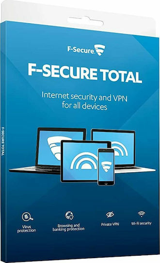 F-Secure Total Security & VPN για 5 Συσκευές και 2 Έτη Χρήσης (Ηλεκτρονική Άδεια)