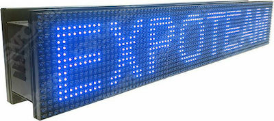 ExpoLedTeam Rolling LED Signs Double Sided Waterproof 64x16cm Blue