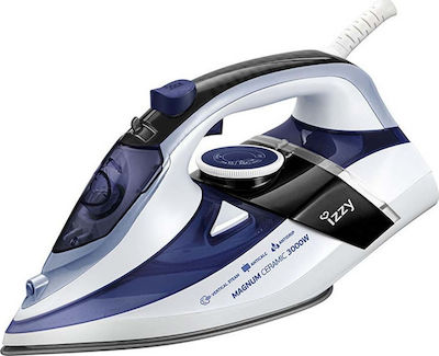 Izzy Magnum Ceramic 3000 Steam Iron 3000W with Continuous Steam 50g/min