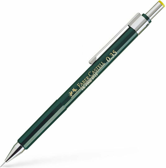 Faber-Castell TK-Fine 9713 Μηχανικό Μολύβι Σχεδίου Μεταλλικό 0.35mm 1τμχ Πράσινο