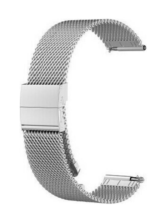 Milanese Armband Rostfreier Stahl Silber (Huawei Watch GT / GT2 (46mm)) 841301772D
