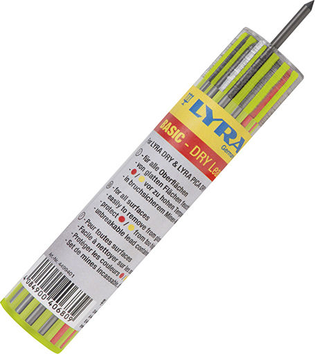 Lyra 12 Verpackungen x 12 Minen für Bleistifte Basic Stärke 2.8mm Mehrfarbig