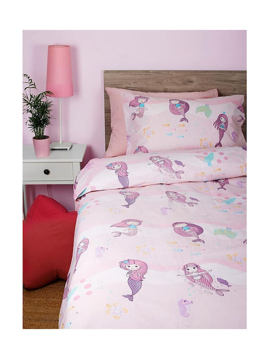 Sunshine Cotton Feelings Mermaid Kids Duvet Cover Single Cotton 32 170x250cm
