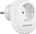 Marmitek Power SE Single Extern Πρίζα Ρεύματος Wi-Fi με Διακόπτη Albă