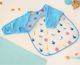 Kiokids Pirate Waterproof Coverall Fabric with Hoop & Loop Fastener & Sleeves Light Blue