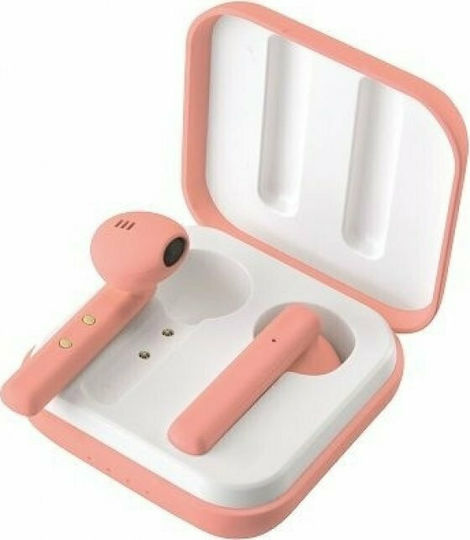 Ledwood LD-M1011-TWS In-ear Bluetooth Handsfree Ακουστικά με Θήκη Φόρτισης Ροζ