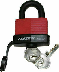 Eval Padlock Brass with Key Waterproof 45mm 1pcs