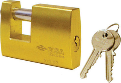 Cisa 21610.90 Steel Padlock Monoblock with Key 90mm 1pcs