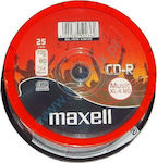 Maxell Înregistrabile CD-R 16x 700MB Cutie pentru prăjituri 25buc