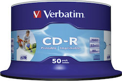 Verbatim Εγγράψιμα CD-R 700MB 50τμχ Verbatim Εγγράψιμα CD-R 700MB 50τμχ
