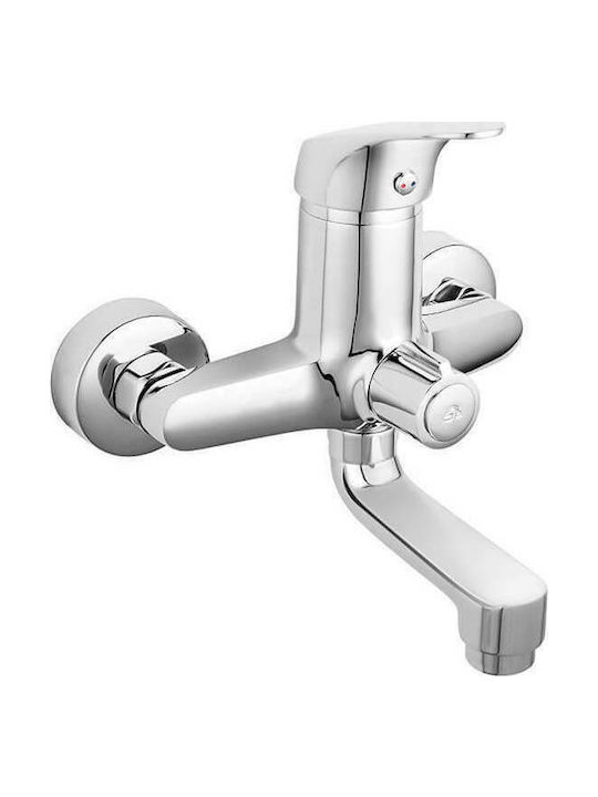 Ferro One Mixing Bathtub Shower Faucet Silver