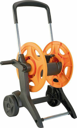 G.F Wheeled Garden Hose Box Without Hose With Rewind Handle